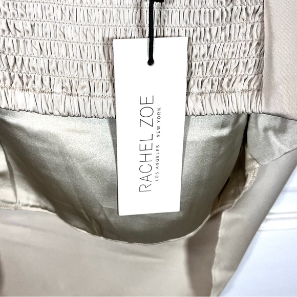 NWT Rachel Zoe Cream Satin Cowl Neck Camisole Tank Top - Picture 5 of 7